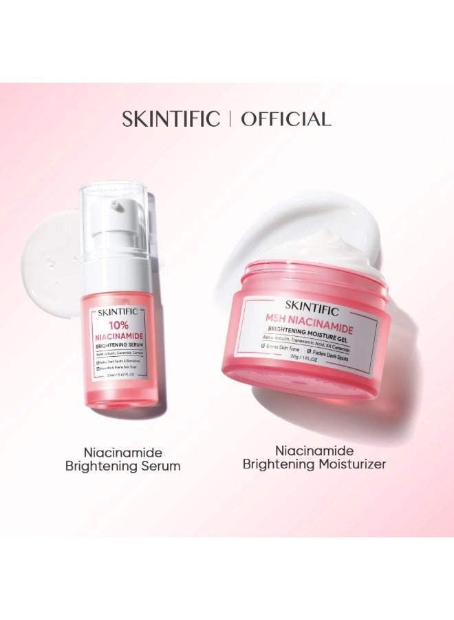 سكينتفيك مجموعة سكينتيفيك للتفتيح والاشراقة بالنياسيناميد (جل + سيروم) - Image 1